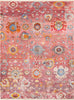 Surya Ephesians EPC-2301 Pale Pink Rose Saffron Burnt Orange Medium Gray Silver Aqua Cream Beige Black Area Rug Main Image 8 X 10