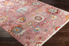 Surya Ephesians EPC-2301 Pale Pink Rose Saffron Burnt Orange Medium Gray Silver Aqua Cream Beige Black Area Rug Corner Image
