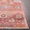 Surya Ephesians EPC-2301 Pale Pink Rose Saffron Burnt Orange Medium Gray Silver Aqua Cream Beige Black Area Rug Detail Image