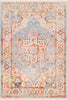 Surya Ephesians EPC-2303 Burnt Orange Saffron Rose Cream Beige Medium Gray Silver Pale Pink Black Area Rug main image