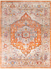 Surya Ephesians EPC-2304 Burnt Orange Pale Pink Medium Gray Cream Beige Aqua Silver Saffron Camel Area Rug Main Image 8 X 10