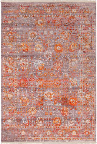 Surya Ephesians EPC-2308 Pale Pink Silver Gray Burnt Orange Rose Saffron Cream Beige Aqua Bright Red Area Rug main image