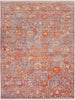 Surya Ephesians EPC-2308 Pale Pink Silver Gray Burnt Orange Rose Saffron Cream Beige Aqua Bright Red Area Rug Main Image 8 X 10