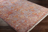 Surya Ephesians EPC-2308 Pale Pink Silver Gray Burnt Orange Rose Saffron Cream Beige Aqua Bright Red Area Rug Corner Image