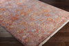 Surya Ephesians EPC-2308 Pale Pink Silver Gray Burnt Orange Rose Saffron Cream Beige Aqua Bright Red Area Rug Corner Image