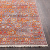 Surya Ephesians EPC-2308 Pale Pink Silver Gray Burnt Orange Rose Saffron Cream Beige Aqua Bright Red Area Rug Detail Image