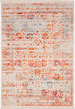 Surya Ephesians EPC-2309 Pale Pink Rose Silver Gray Bright Red Saffron Cream Beige Medium Aqua Area Rug main image