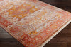 Surya Ephesians EPC-2310 Rose Pale Pink Cream Saffron Burnt Orange Bright Red Beige Medium Gray Area Rug Corner Image