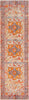 Surya Ephesians EPC-2311 Pale Pink Rose Aqua Silver Gray Medium Saffron Burnt Orange Beige Bright Red Area Rug Runner Image