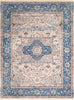 Surya Ephesians EPC-2312 Sky Blue Cream Aqua Medium Gray Beige Burnt Orange Bright Red Area Rug Main Image 8 X 10