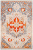 Surya Ephesians EPC-2314 Burnt Orange Bright Red Aqua Rose Saffron Cream Beige Medium Gray Silver Black Area Rug main image