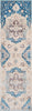 Surya Ephesians EPC-2315 Sky Blue Cream Beige Burnt Orange Bright Red Area Rug Runner Image