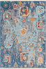 Surya Ephesians EPC-2319 Aqua Sky Blue Silver Gray Medium Beige Cream Saffron Burnt Orange Pale Pink Area Rug main image