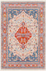 Surya Ephesians EPC-2326 Pale Pink Rose Beige Sky Blue Cream Burnt Orange Bright Red Saffron Silver Gray Area Rug main image