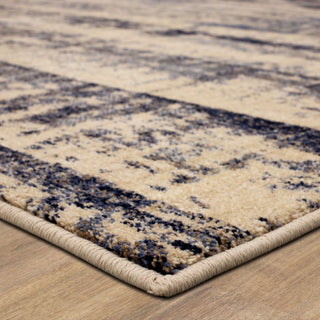 Karastan Vanguard by Drew and Jonathan Home Ephemeral Ink Blue Area Rug Lifestyle Image