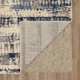 Karastan Vanguard by Drew and Jonathan Home Ephemeral Ink Blue Area Rug Back Image