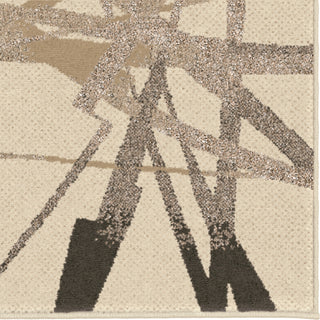 Orian Rugs Epiphany Thunder Cream Area Rug Close up