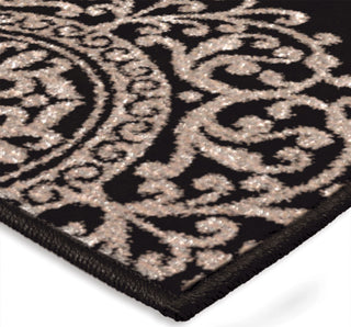 Orian Rugs Epiphany Fernandez Black Area Rug Corner Image