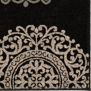 Orian Rugs Epiphany Fernandez Black Area Rug Close up