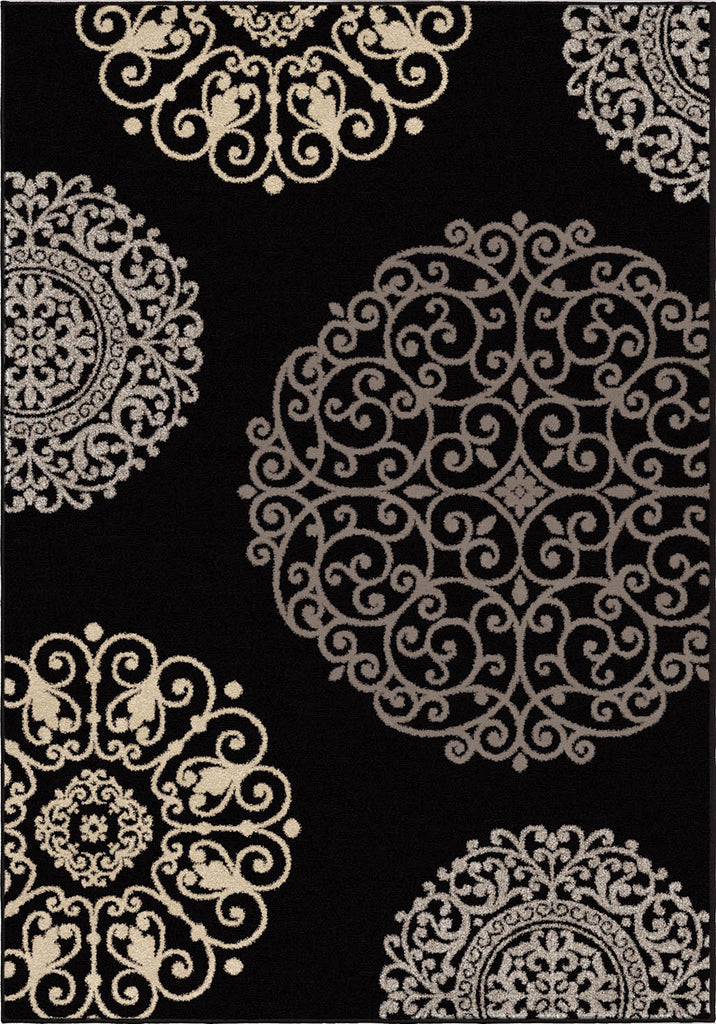 Orian Rugs Epiphany Fernandez Black Area Rug main image
