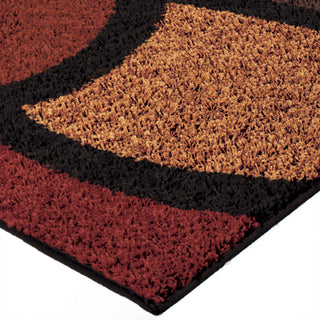 Orian Rugs Era Soho Red Area Rug Corner Shot