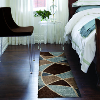 Orian Rugs Era Divulge Chocolate/Multi Area Rug Room Scene Runner