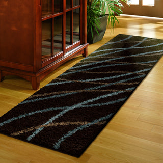 Orian Rugs Era Liberty Brown Area Rug Room SceneRunner