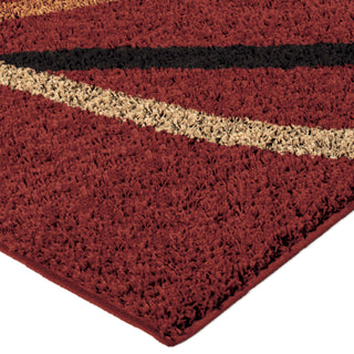 Orian Rugs Era Liberty Red Area Rug Corner Shot