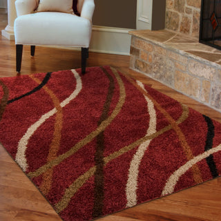 Orian Rugs Era Liberty Red Area Rug Room Scene Feature