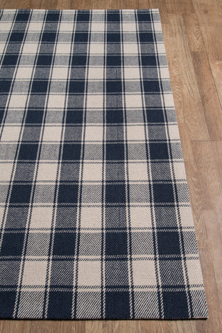 Momeni Marlborough Charles Navy Area Rug by Erin Gates Corner Image