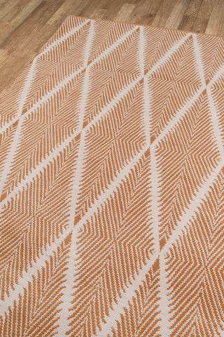 Momeni River Beacon Orange Area Rug by Erin Gates Corner Image