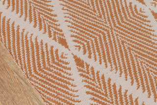 Momeni River Beacon Orange Area Rug by Erin Gates Closeup Image