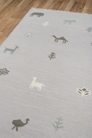 Momeni Thompson Porter Grey Area Rug by Erin Gates Corner Image