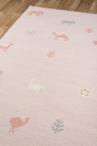 Momeni Thompson Porter Pink Area Rug by Erin Gates Corner Image