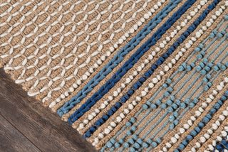 Momeni Esme ESM-4 Blue Area Rug Close up