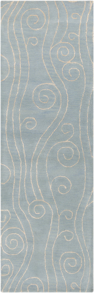 Surya Escape ESP-3004 Sky Blue Area Rug by Somerset Bay 2'6'' x 8' Runner