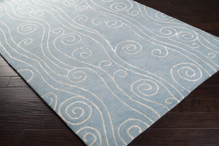 Surya Escape ESP-3004 Sky Blue Hand Tufted Area Rug by Somerset Bay 5x8 Corner