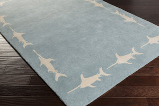 Surya Escape ESP-3117 Slate Hand Tufted Area Rug by Somerset Bay 5x8 Corner