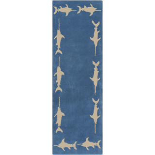 Surya Escape ESP-3118 Cobalt Area Rug by Somerset Bay 2'6'' x 8' Runner