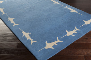Surya Escape ESP-3118 Cobalt Hand Tufted Area Rug by Somerset Bay 5x8 Corner