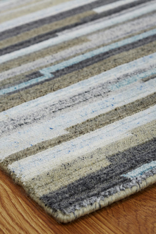 Ancient Boundaries Essentials ESS-13 Grey/Chino/Sky Area Rug Closeup Image