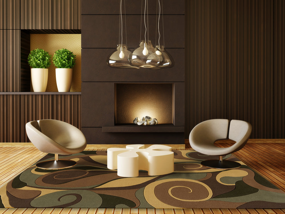 Momeni Essex ES-01 Beige Area Rug Roomshot Feature