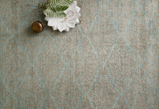 Loloi Essex EQ-01 Aqua/Sand Area Rug Room Scene