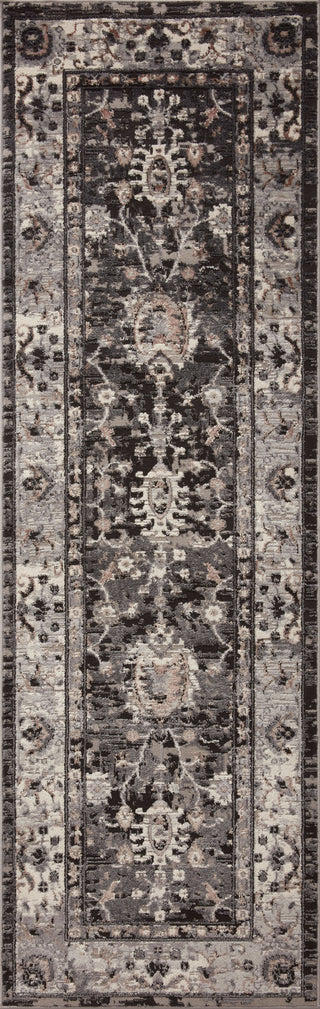 Loloi II Estelle EST-02 Charcoal/Grey Area Rug 2'7''x8'0'' Runner