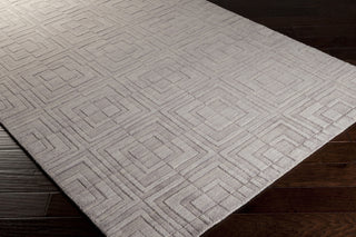 Surya Etching ETC-4913 Light Gray Hand Loomed Area Rug 5x8 Corner