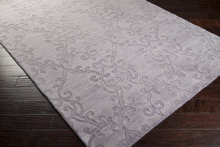Surya Etching ETC-4916 Light Gray Hand Loomed Area Rug 5x8 Corner
