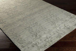 Surya Etching ETC-4920 Grey Area Rug 5x8 Corner