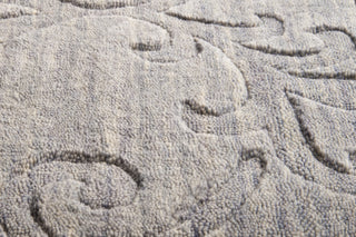 Surya Etching ETC-4923 Grey Hand Loomed Area Rug Sample Swatch