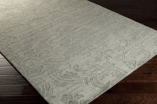 Surya Etching ETC-4931 Grey Hand Loomed Area Rug 5x8 Corner