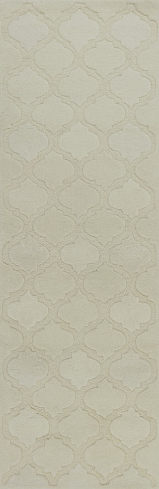 KAS Eternity 1069 Ivory Arabesque Hand Tufted Area Rug 